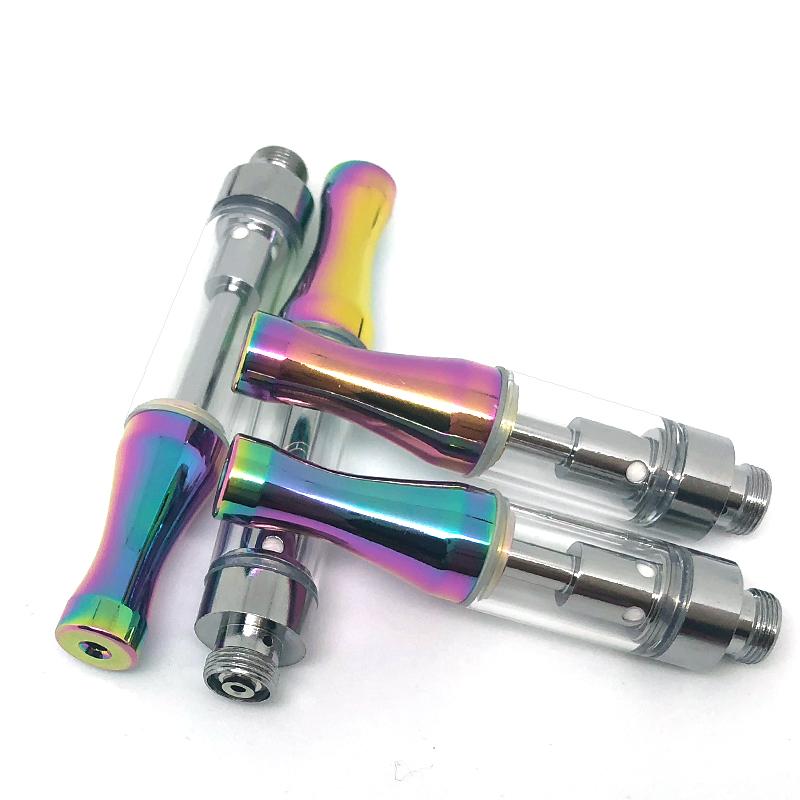 Iridescent Round Metal Tip 510 Thread Cartridge - Silvery
