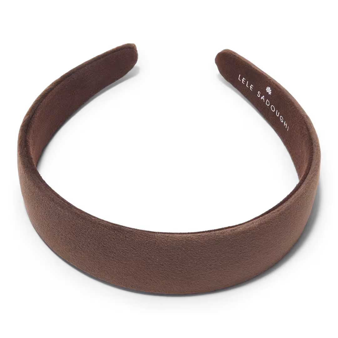 Lele Sadoughi  Chocolate Velvet Bessette Headband
