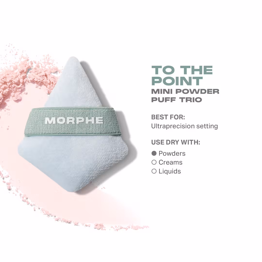 Morphe  To the Point Mini Powder Puff Trio