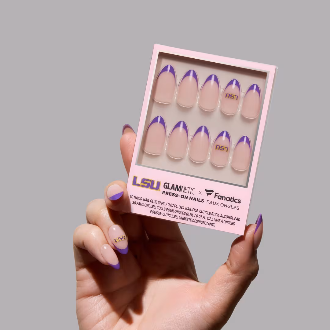 Glamnetic x Fanatics Nail  LSU Tigers Press-On Nails