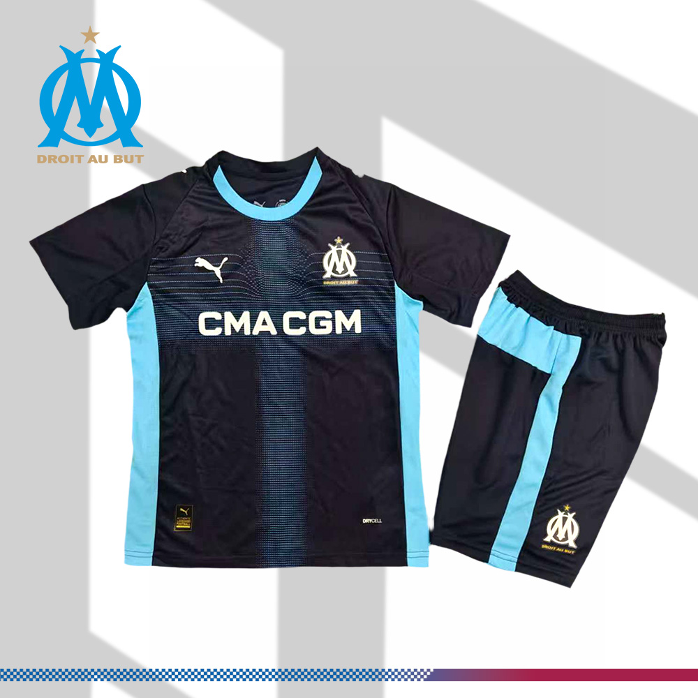 2025/2026 Marseille Away Football Shirt (Kids Kit socks )