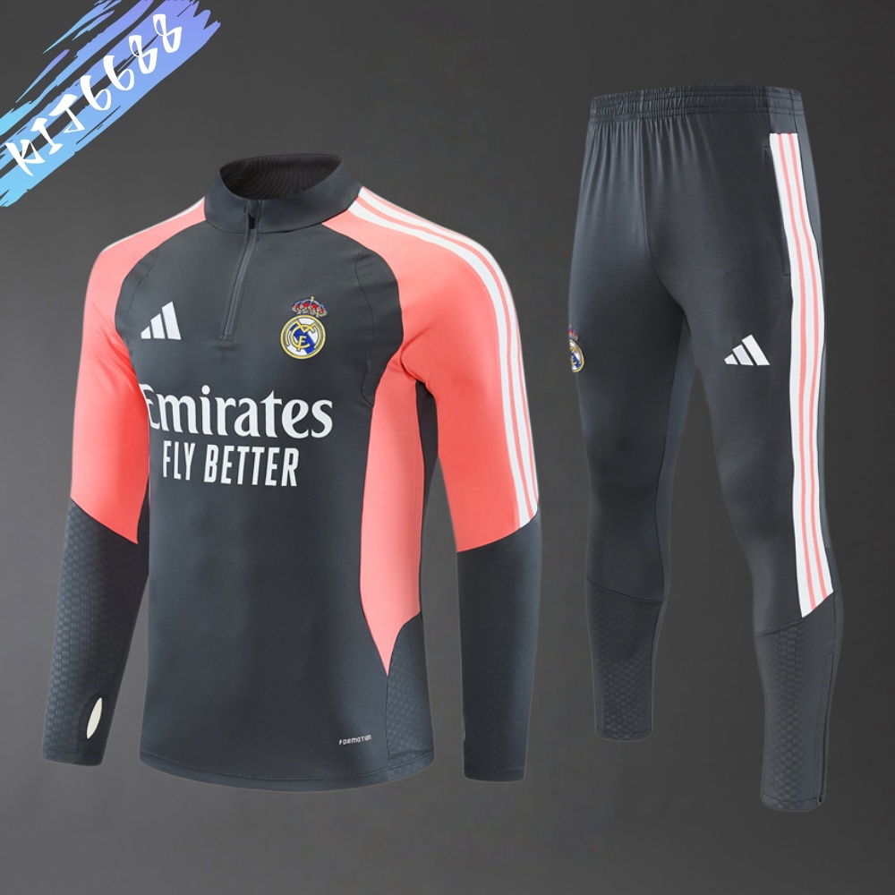 2026/2027 Real Madrid Half Zip Training Kit (Adult Kids Kit)