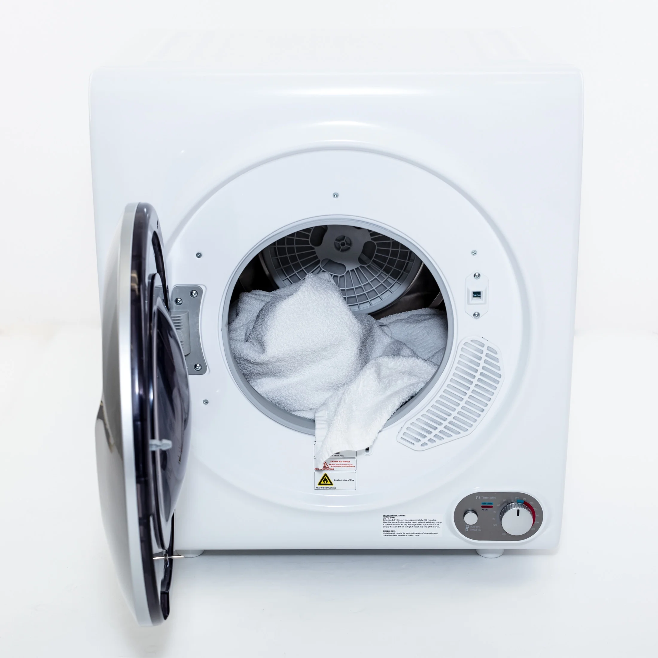 Avanti 2.6 cu. ft. Compact Front Loader Clothes Dryer, in White (D110J2P-IS)