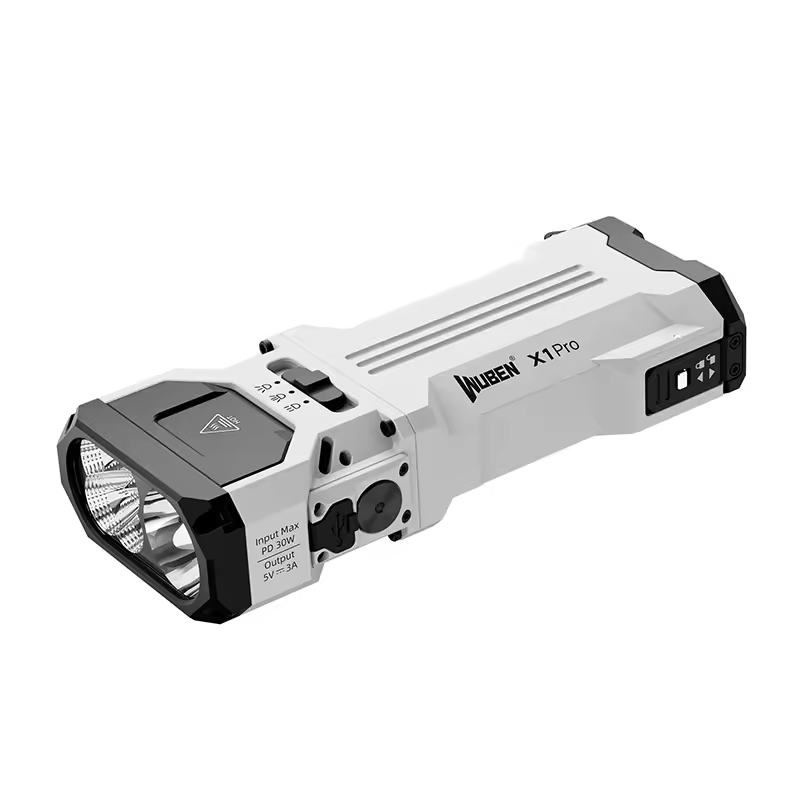 WUBEN X1 Pro Rechargeable EDC Flashlight 12300Lumens Protable Ultra-Bright Waterproof Powerful X1Pro Torch 9600mAh Power Bank
