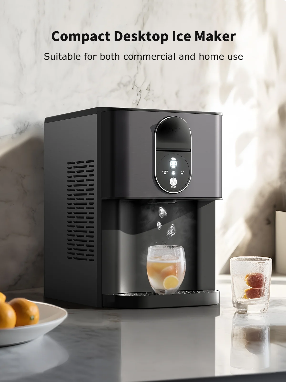 Northair 44lb Self-Dispensing Nugget Ice Maker Machine with Top Loading Water Reservoir
