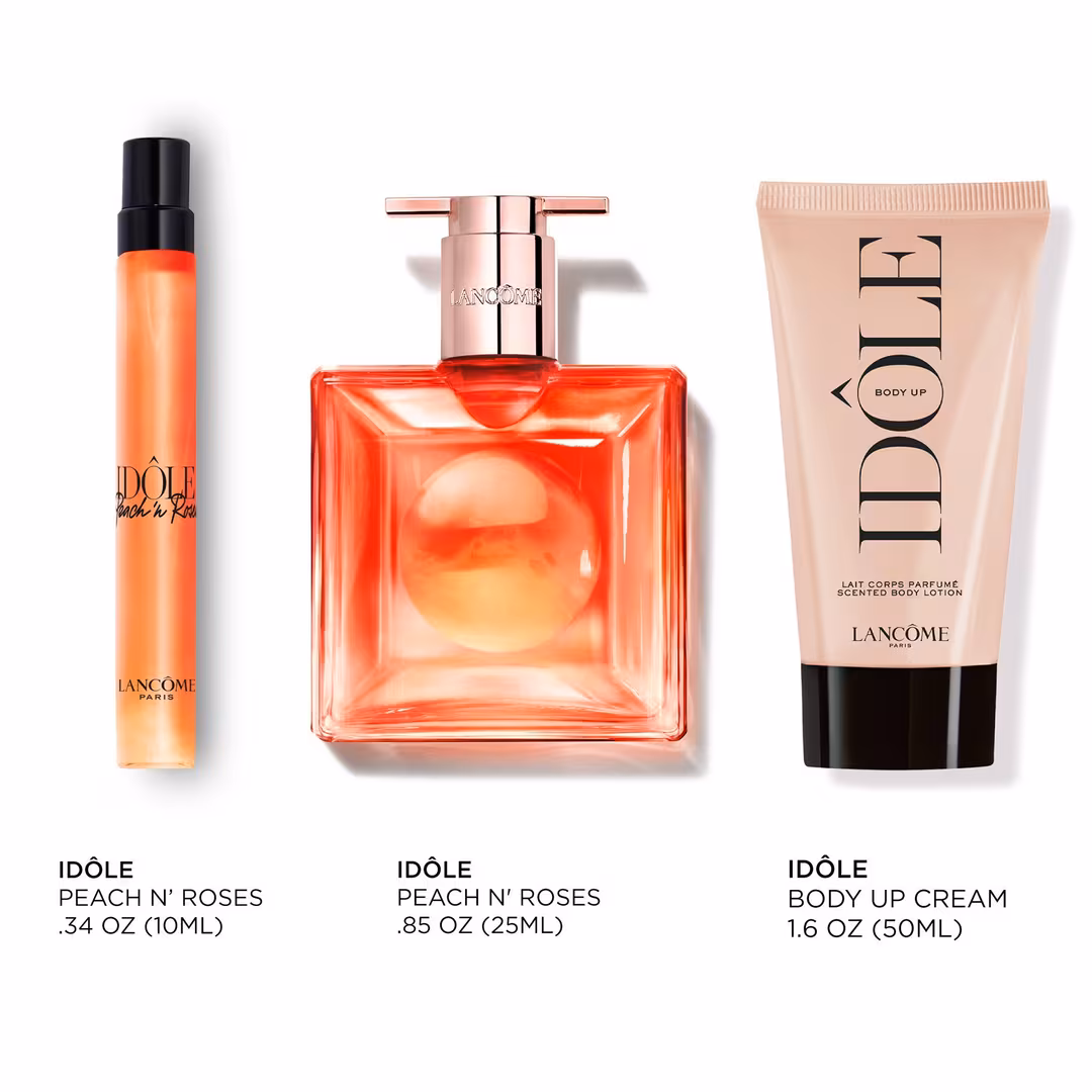 Lancôme  Idôle Peach N' Roses Eau de Parfum 3 Piece Set with Body Lotion