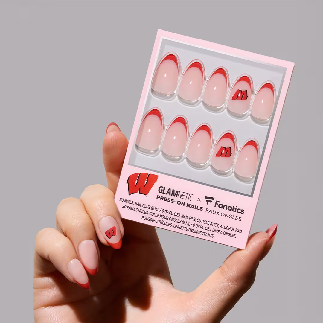 Glamnetic x Fanatics Nail  Wisconsin Badgers Press-On Nails