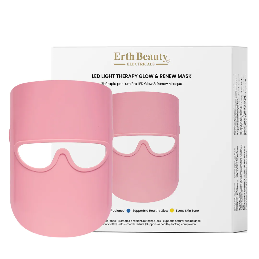 LED-Lichttherapie-Maske für Strahlkraft & Erneuerung – Rosa