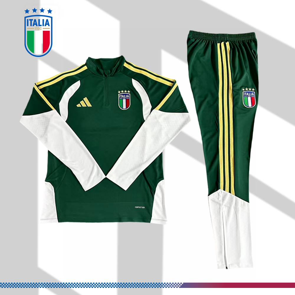 2026/2027 Italy Kids Half Zip Training Clothes (Kids Kit)