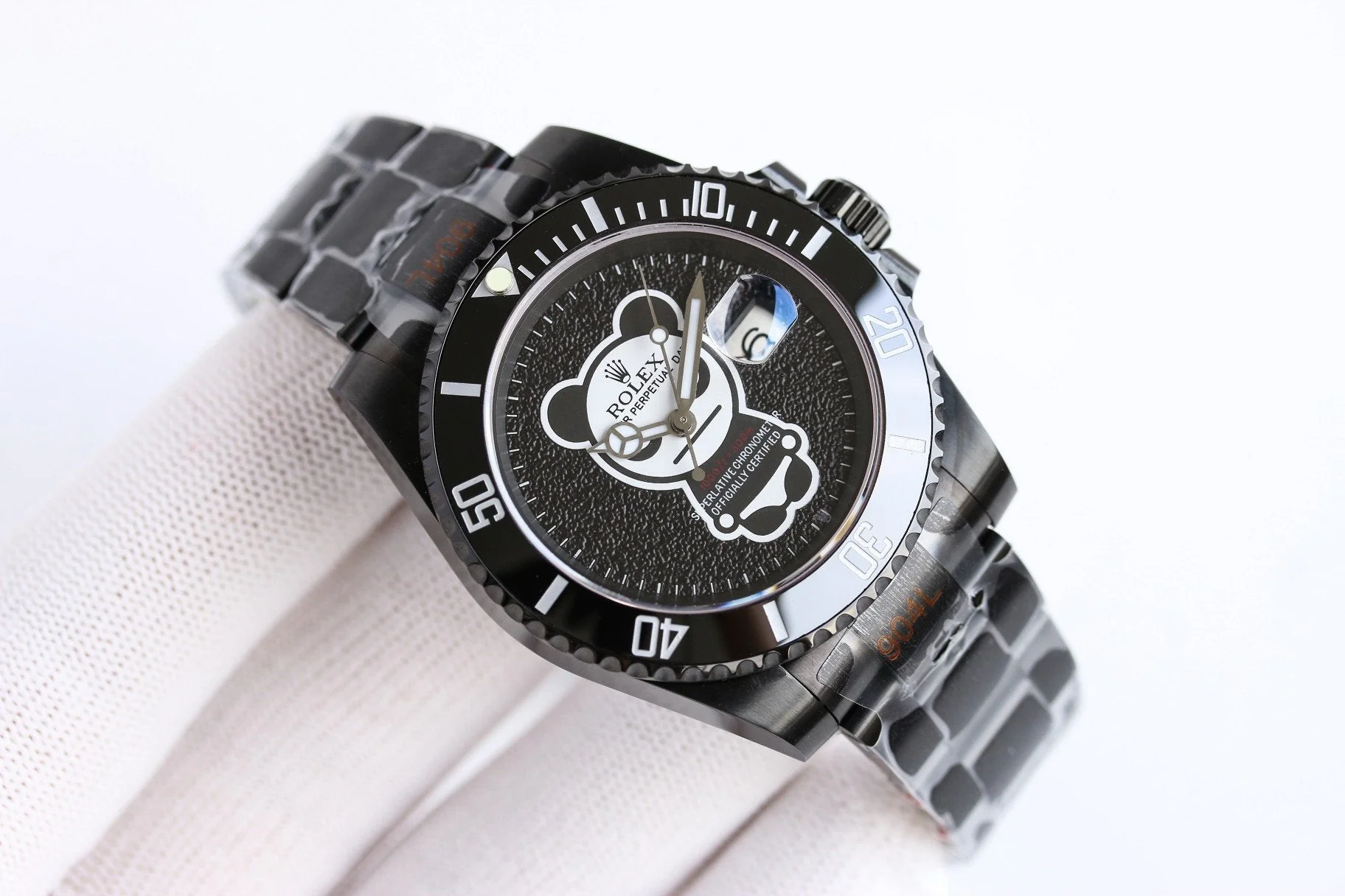 Rolex Watch SUBMARINER DATE 40MM CUSTOM BLACK BEZEL Watch