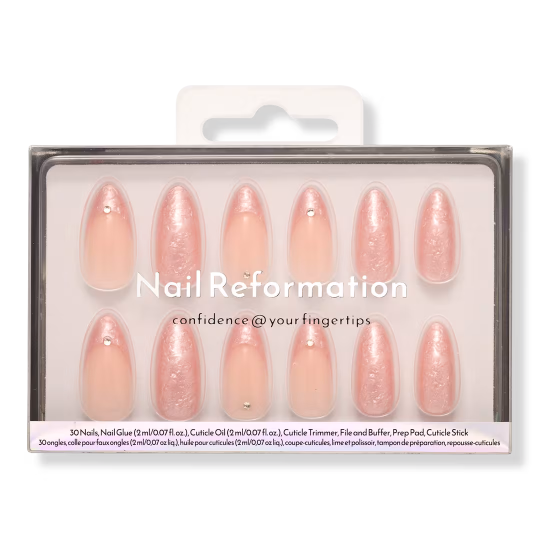 Nail Reformation  Rose Quartz Press On Nails
