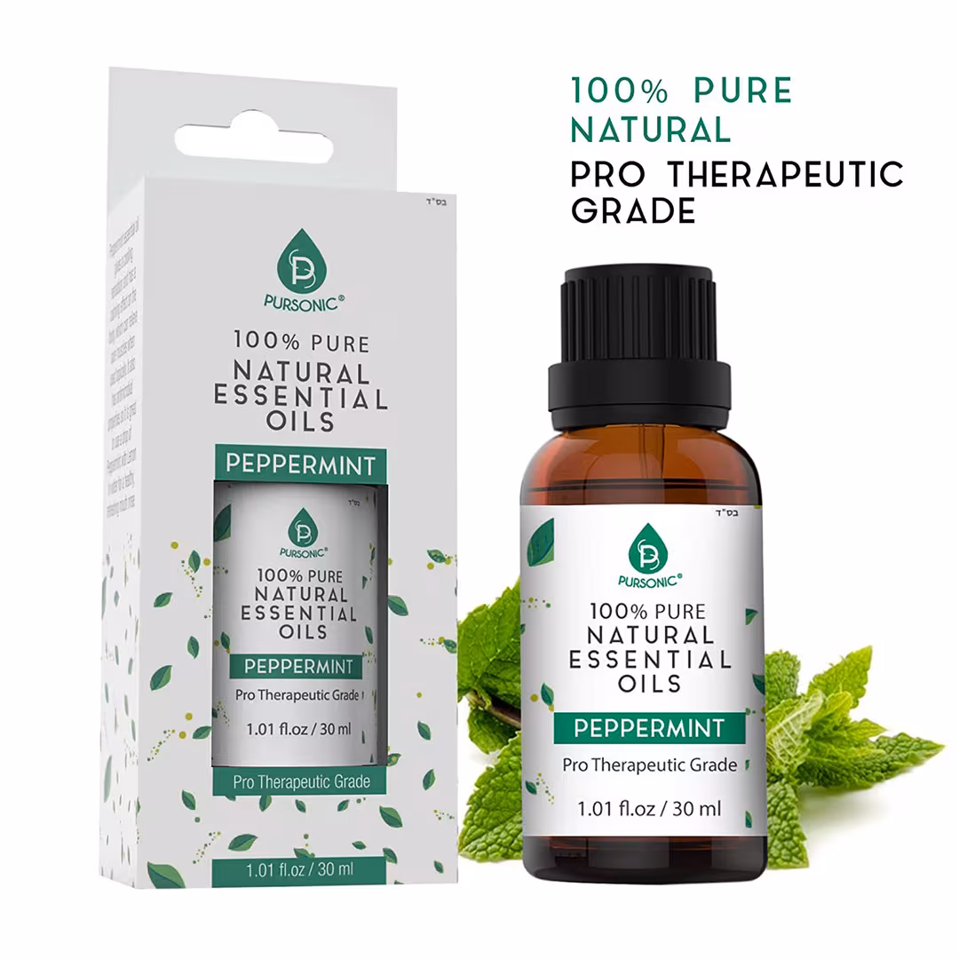 PURSONIC  100% Pure & Natural Peppermint Essential Oils