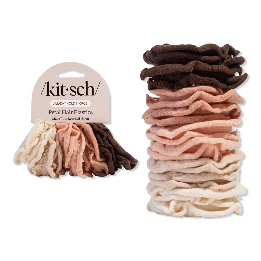 Kitsch  Recycled Fabric Petal Hair Elastics