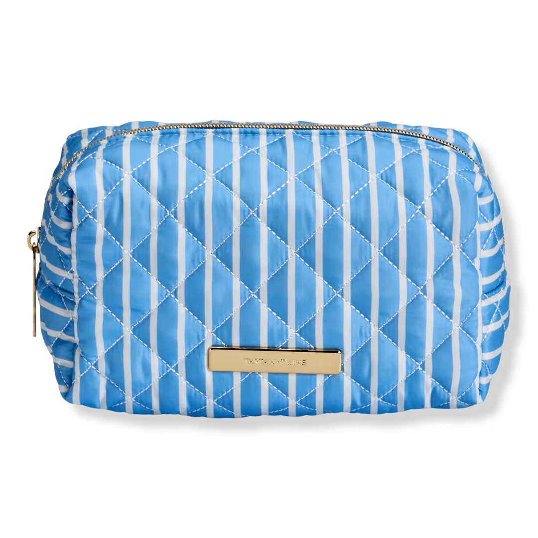Tartan + Twine  Large Blue Pinstripe Loaf Bag