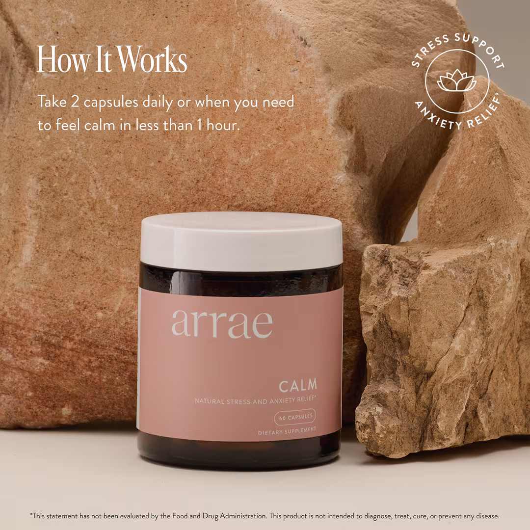 arrae  Calm: Natural Stress and Anxiety Relief Capsules