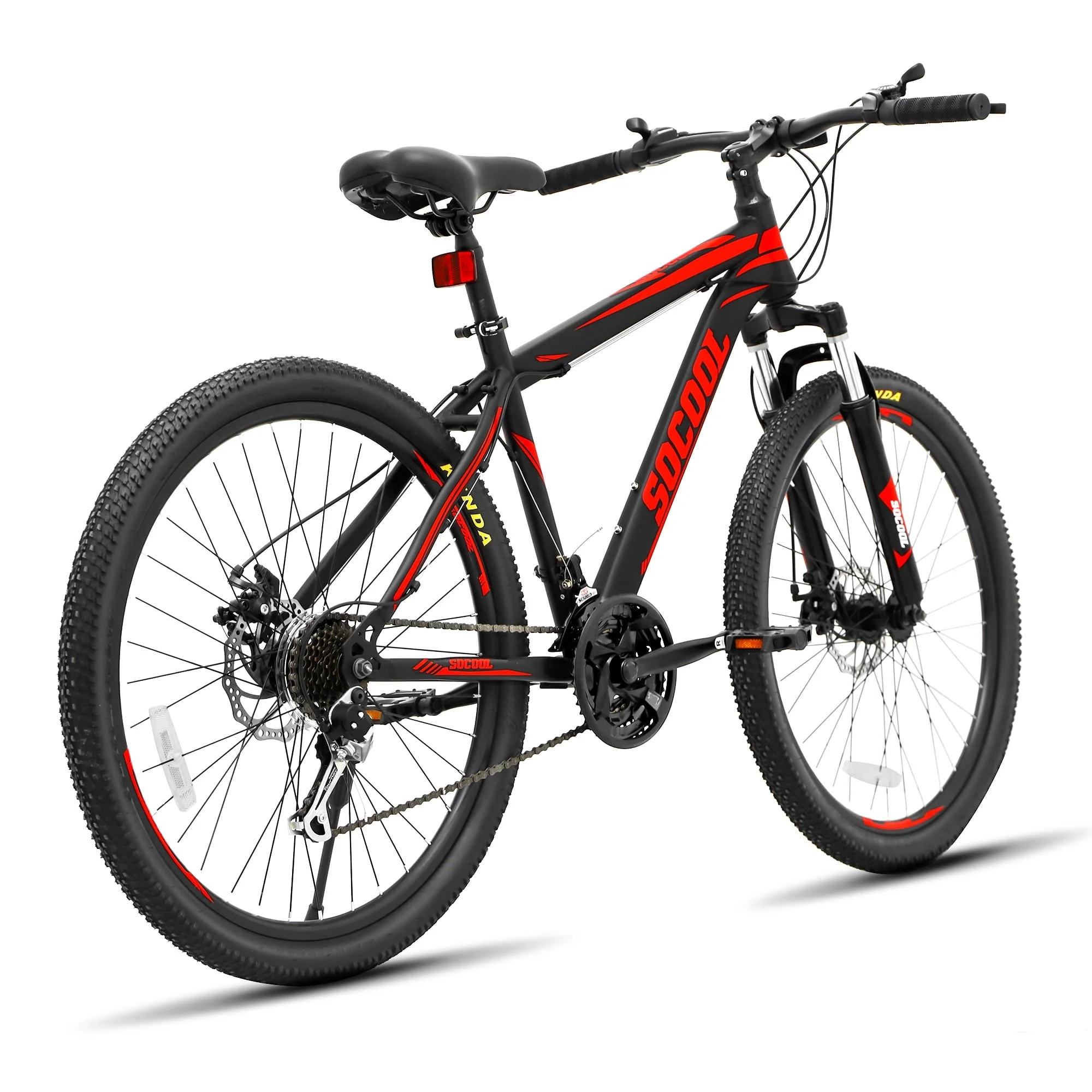 26 inch Mens 21-Speed Mountain Bike, 17" Frame, Trigger Shift, Red