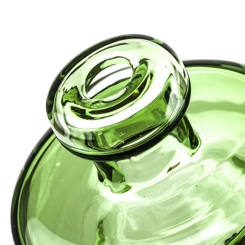 Green Disc Glass Carb Cap