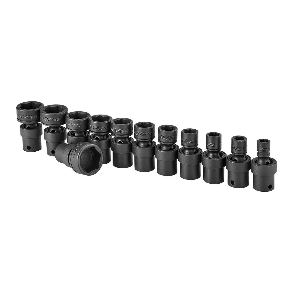 ICON 3/8 in. Drive SAE Impact Swivel Socket Set, 12-Piece