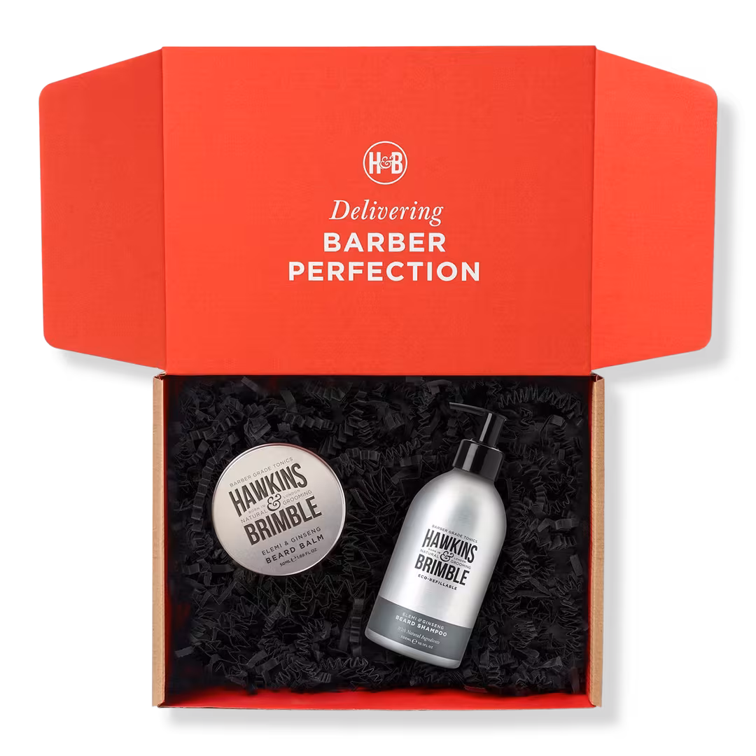Hawkins & Brimble  Eco-Refillable Beard Shampoo & Balm Bundle
