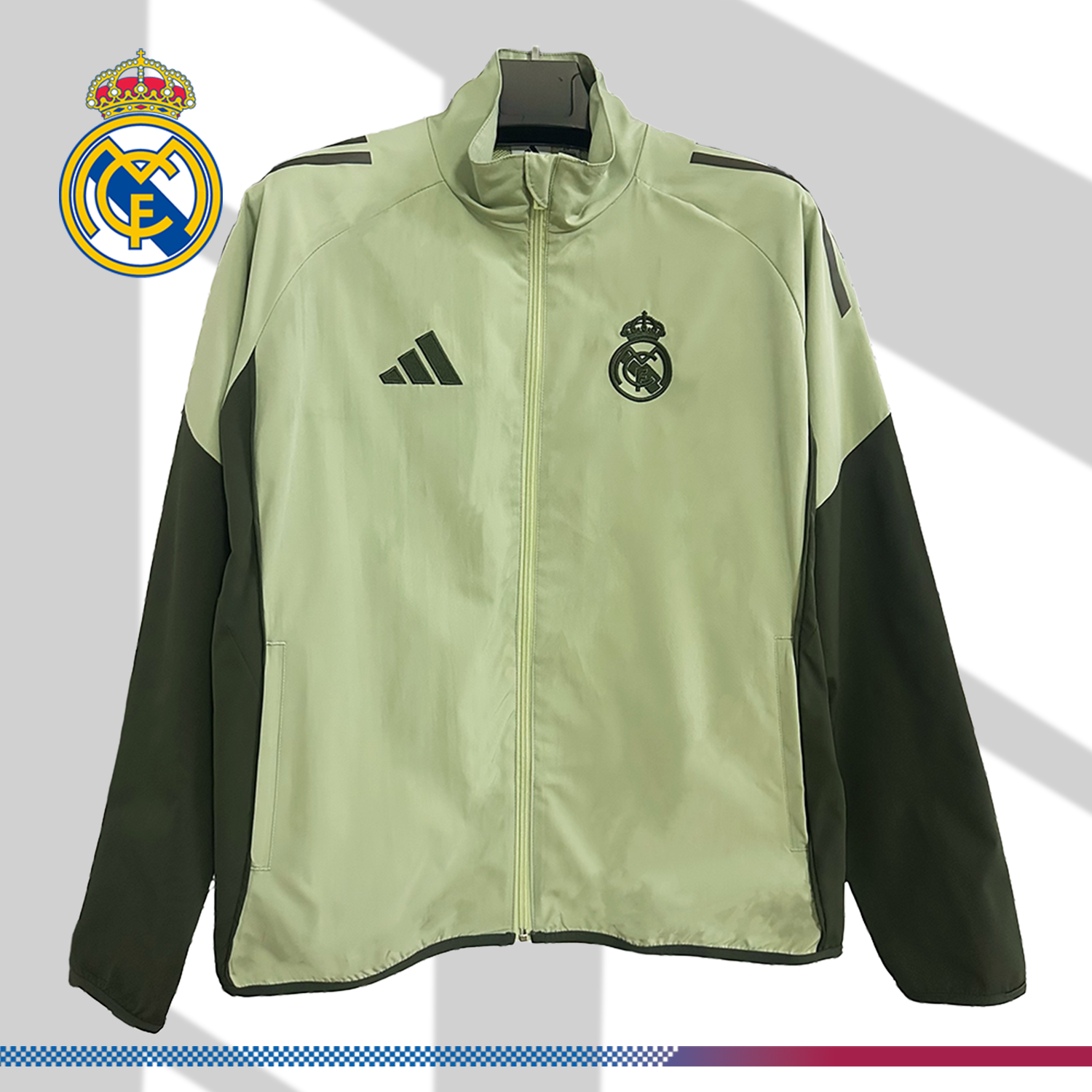 2025/2026 Real Madrid Embroidered Football Windbreaker