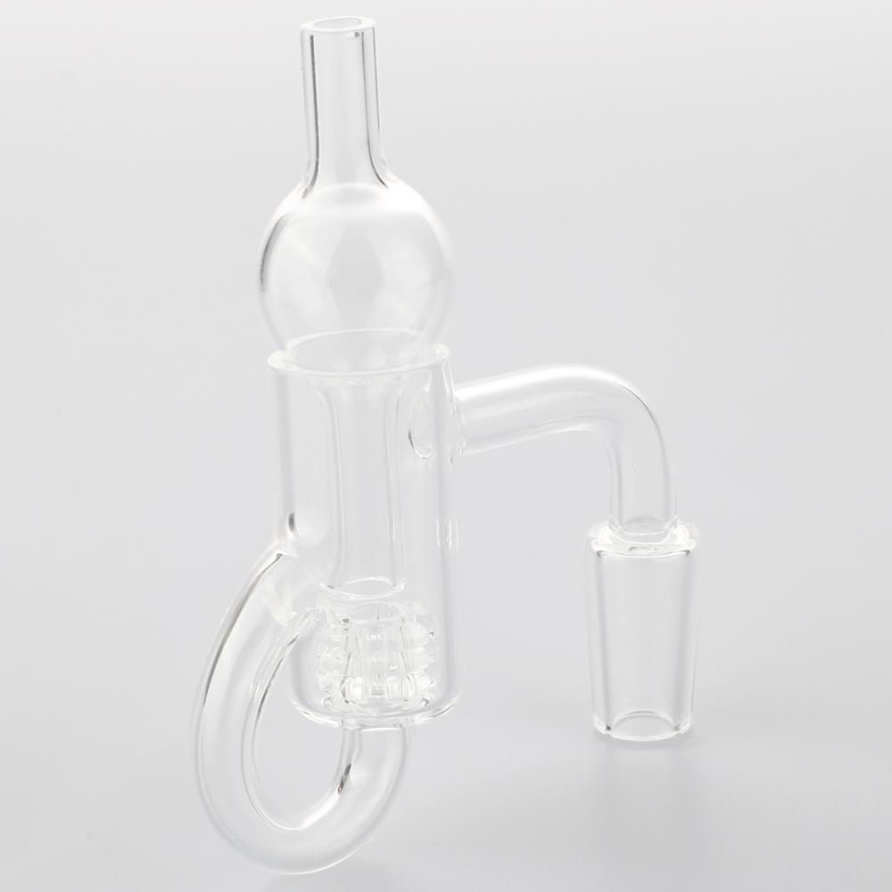 Diamond Knot Loop Recycler Quartz Banger