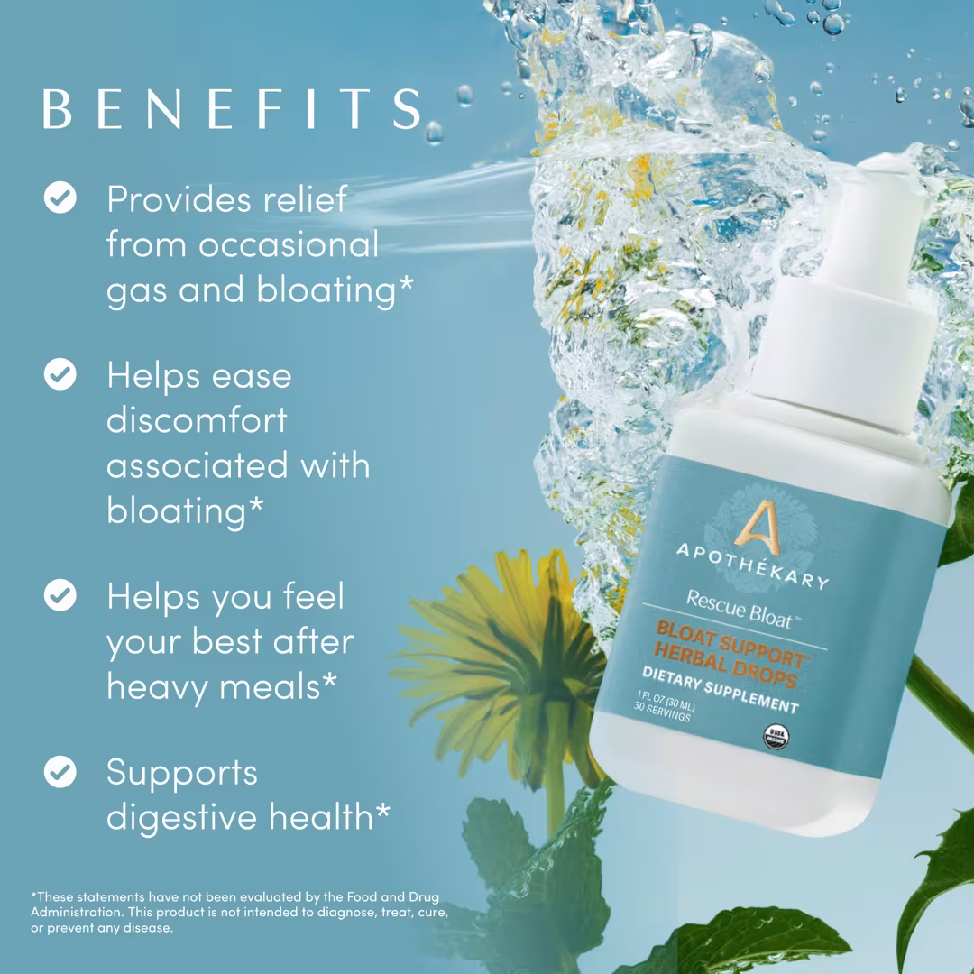Apothékary  Rescue Bloat Bloating & Gas Relief Ticture