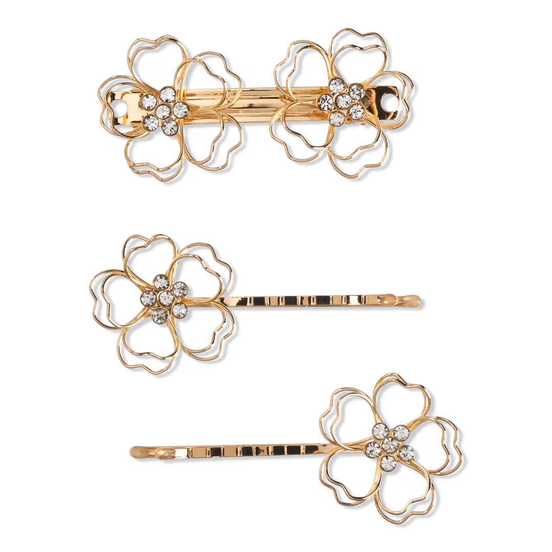 Conair Accessories  Flower Pin and Barrette Set
