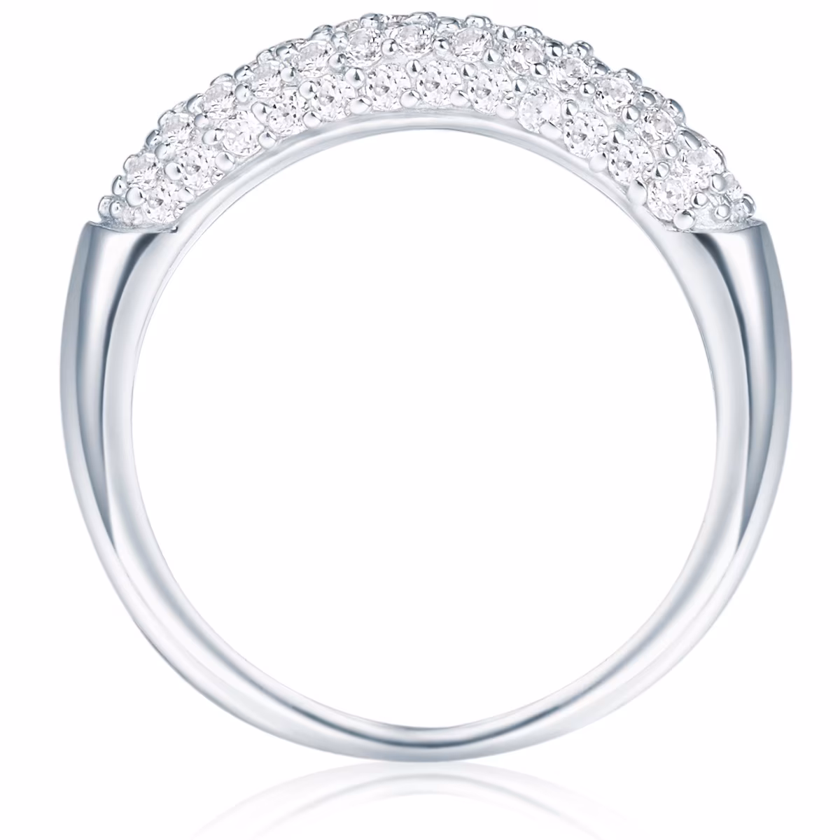 Ring Sterling Silber Zirkonia in Silber