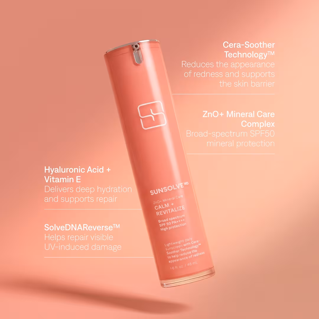 SunsolveMD  ZnO+ Mineral Care Calm + Revitalize SPF50
