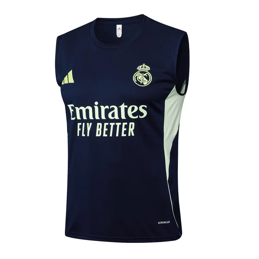 Real Madrid Tank Top Shorts Men 2025 2026 Dark Blue