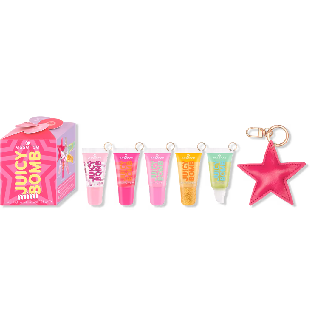 Essence  Holiday Happiness Juicy Bomb Mini Shiny Lipgloss Set