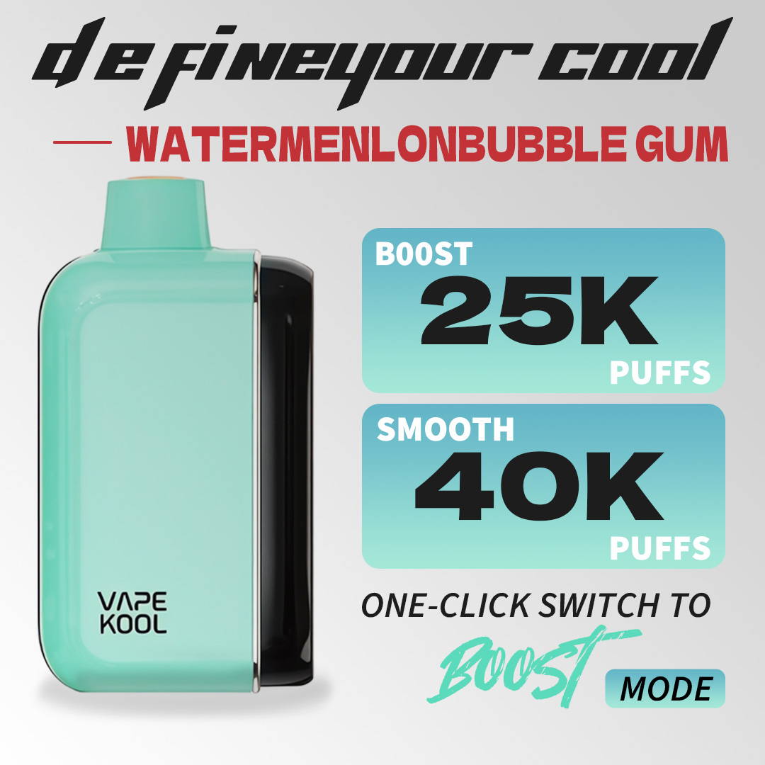 WATERMELON BUBBLE GUM VAPEKOOL KOLOS 40000 PUFFS