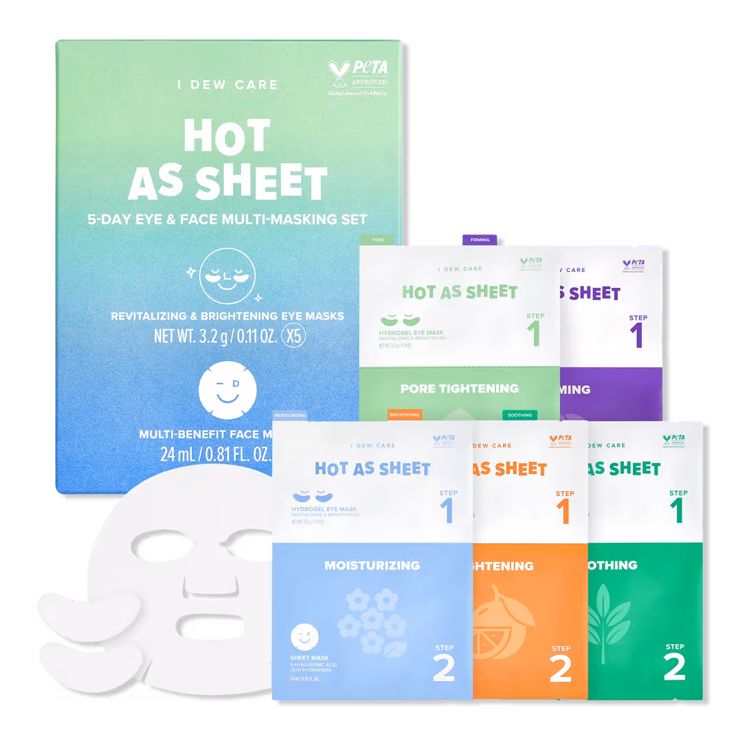 I Dew Care  Hot As Sheet 5-Day Eye & Face Multi-Masking Set