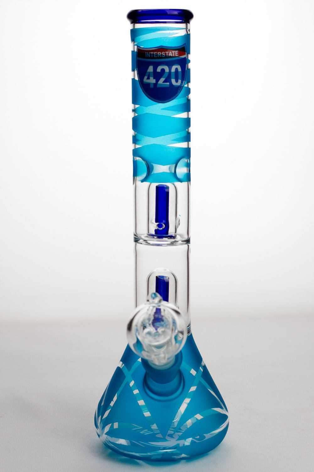 12 infyniti double shower head beaker Bong