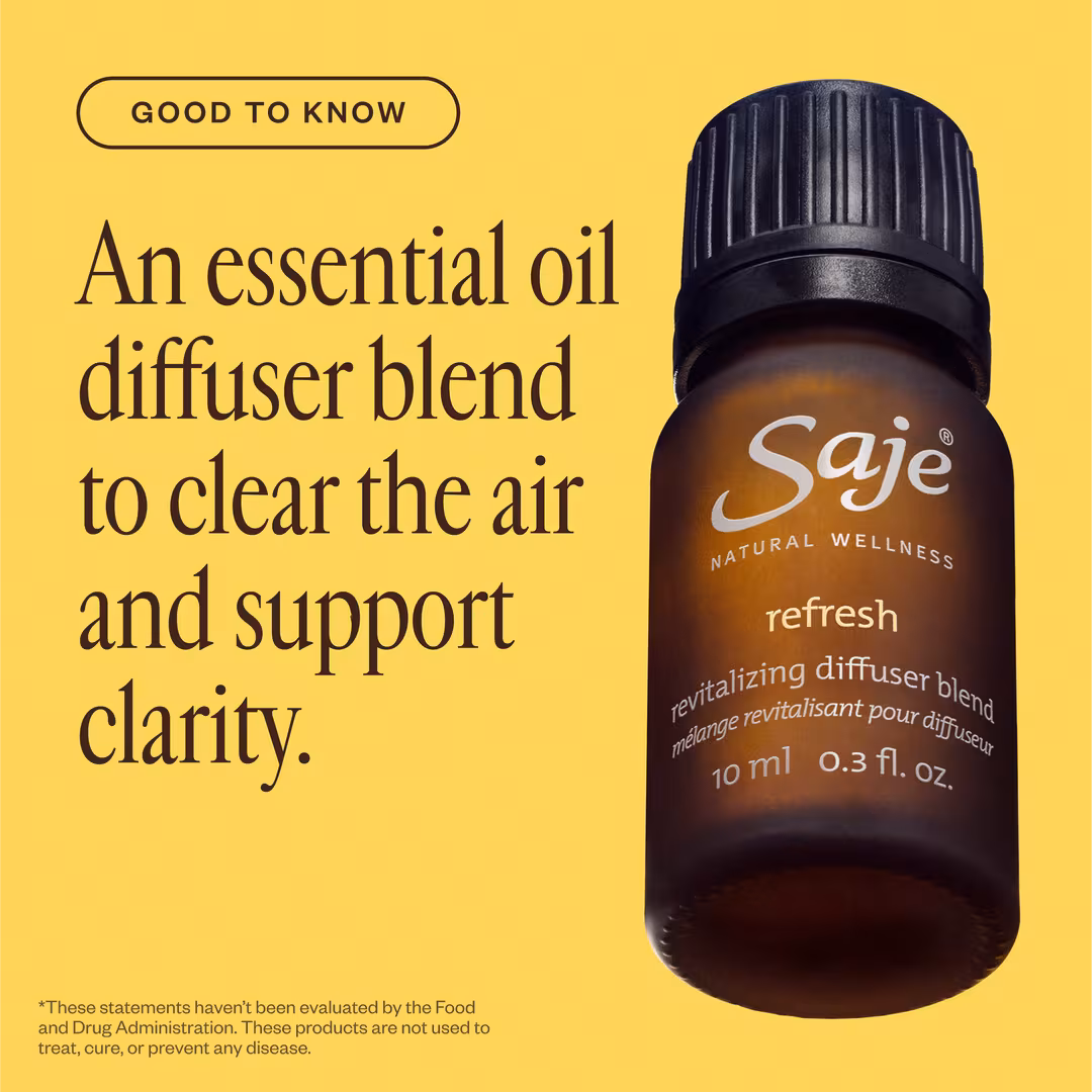 Saje Natural Wellness  Refresh Revitalizing Diffuser Blend