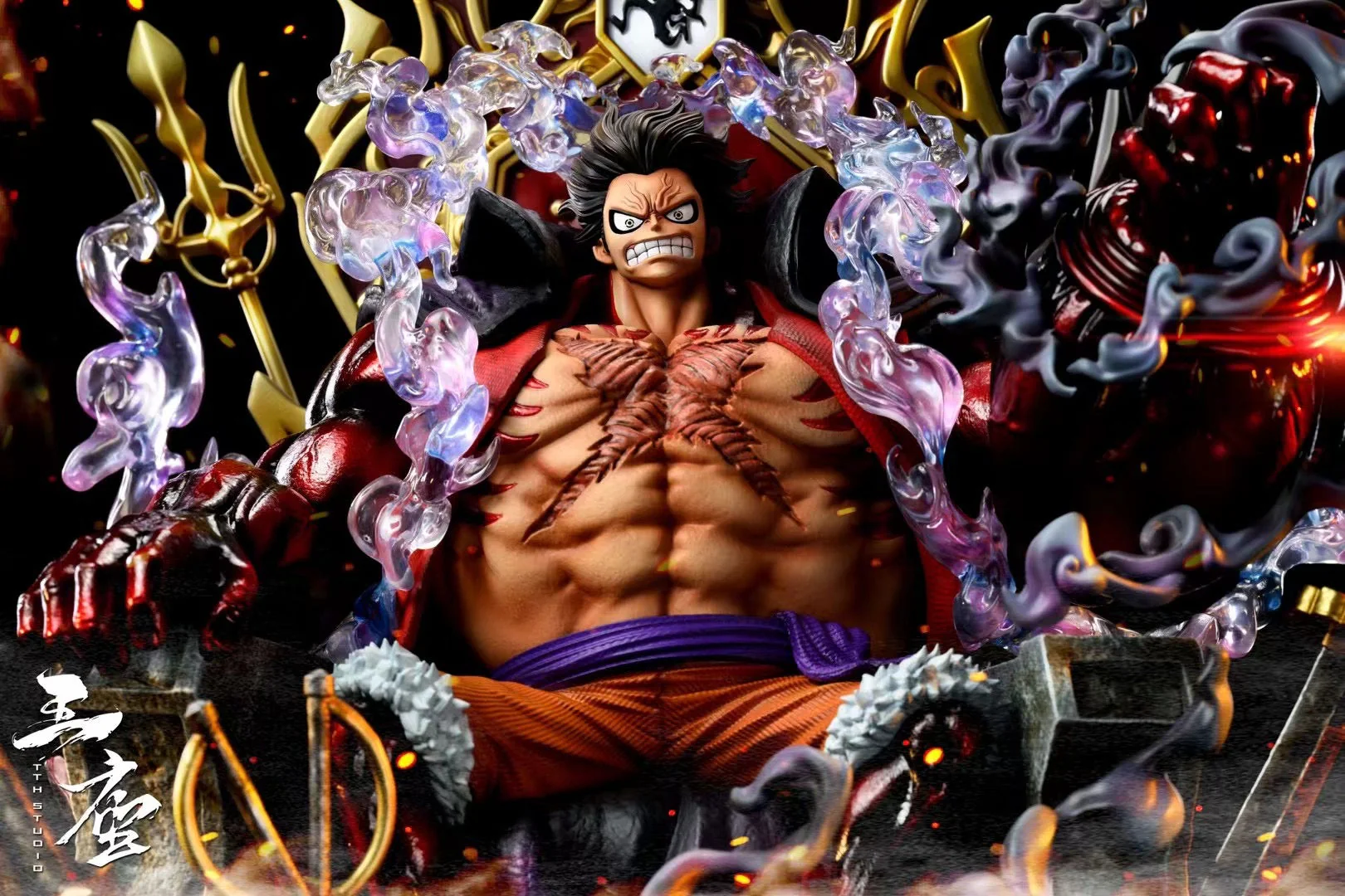 TH Studio - Conqueror's Haki Luffy on Throne | 王座霸王色路飞