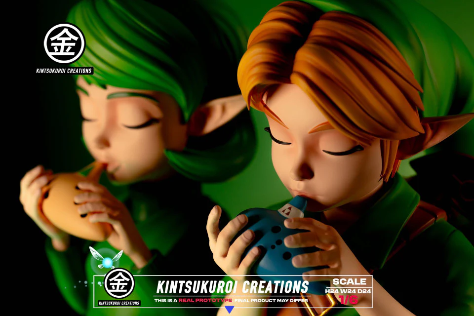 Legend of Zelda - Link & Saria diorama | 1:6 Resin Statue | by Kintsukuroi Creations