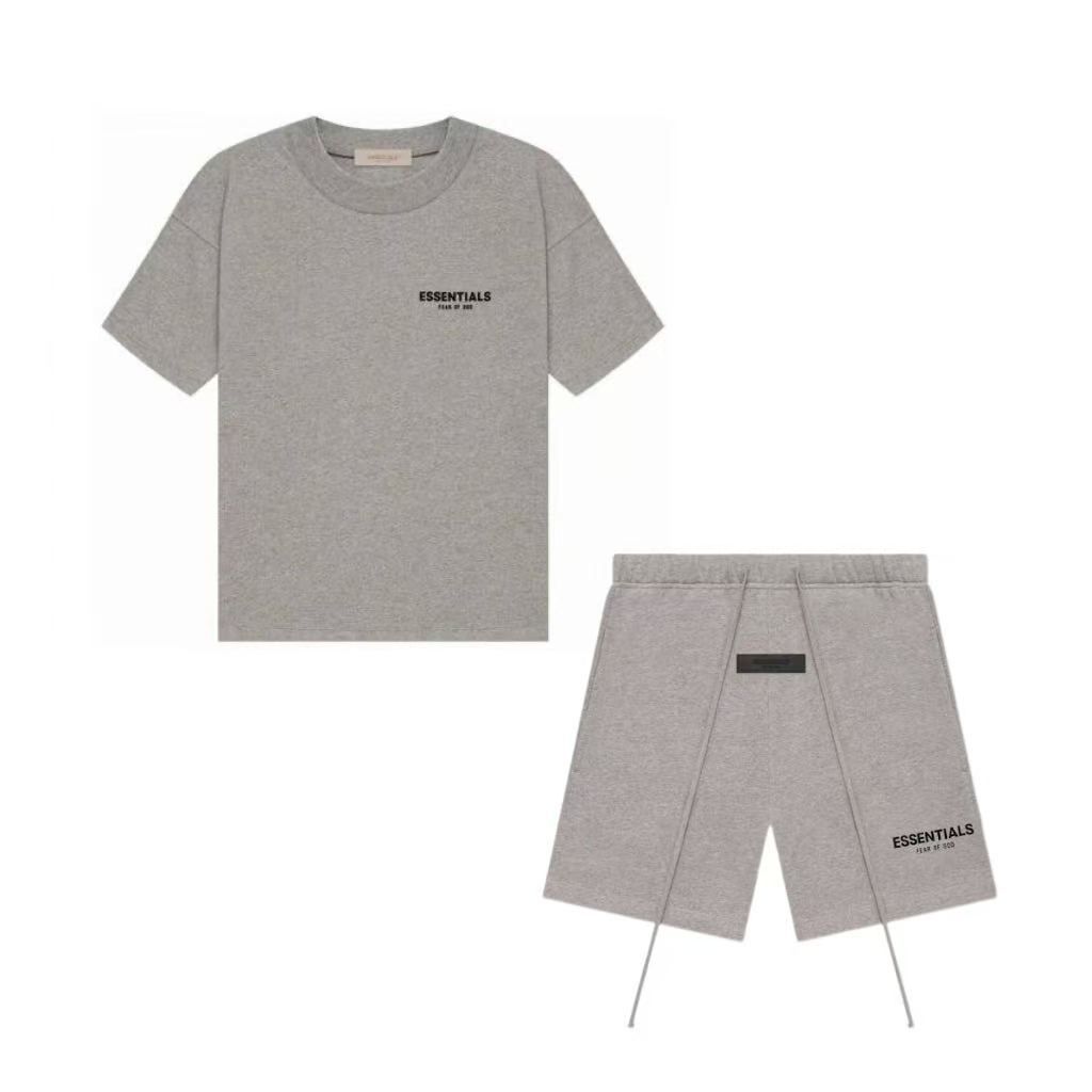 Combo-Tee&Short/Dark Oatmeal/Grey