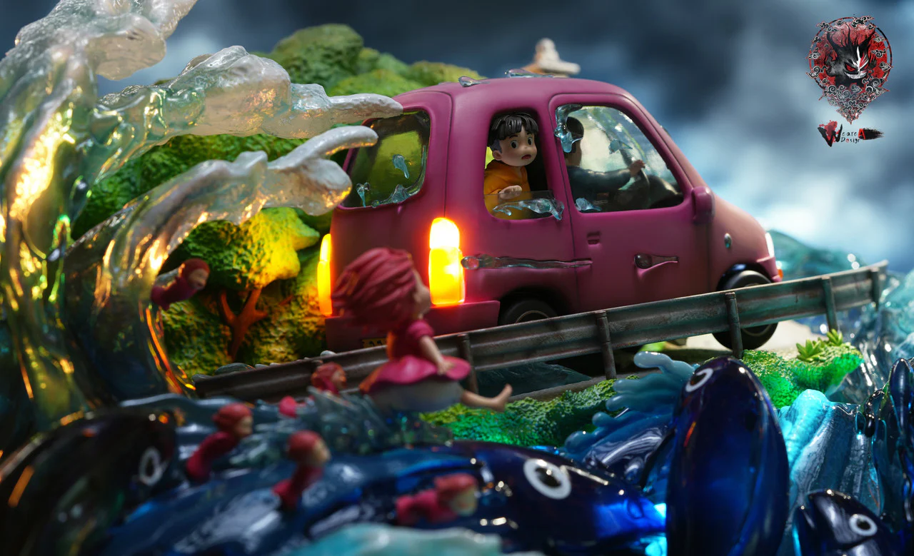 Studio Ghibli - Ponyo & Sosuke | Resin Statue | von Weare A Design Studio