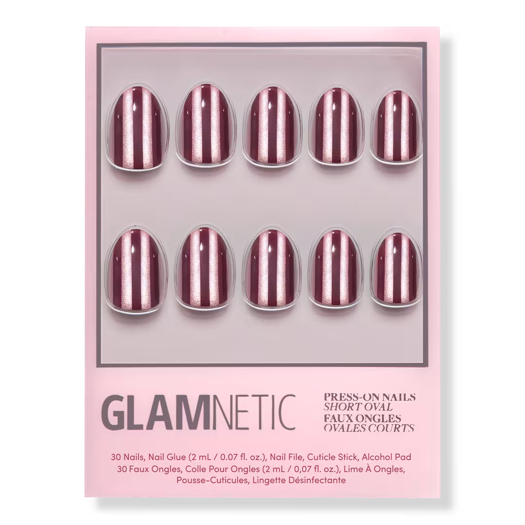 Glamnetic  Sugar Stripes Press-On Nails