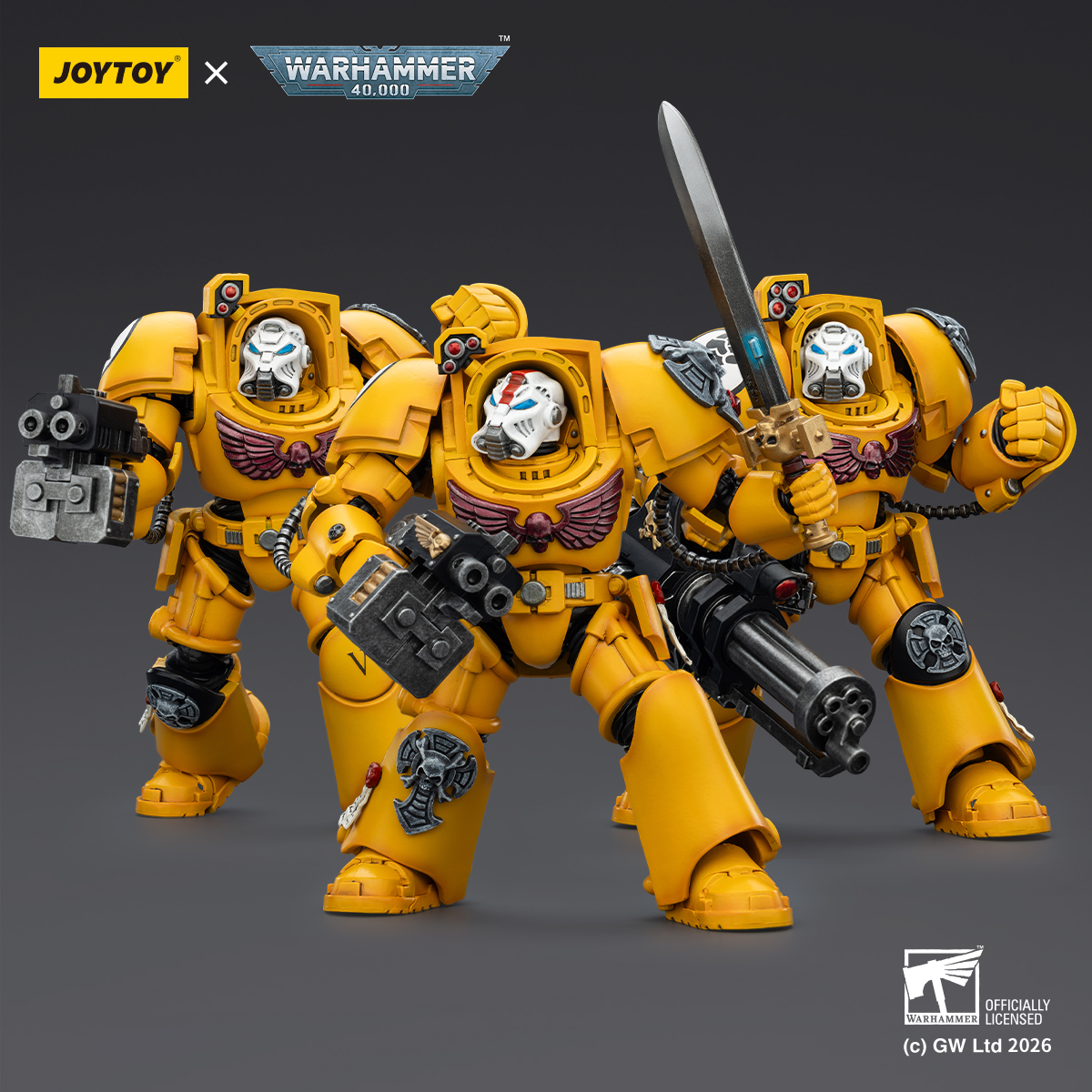 JOYTOY Warhammer 40k 1: 18 Imperial Fists Terminators - JOYTOY WORLD