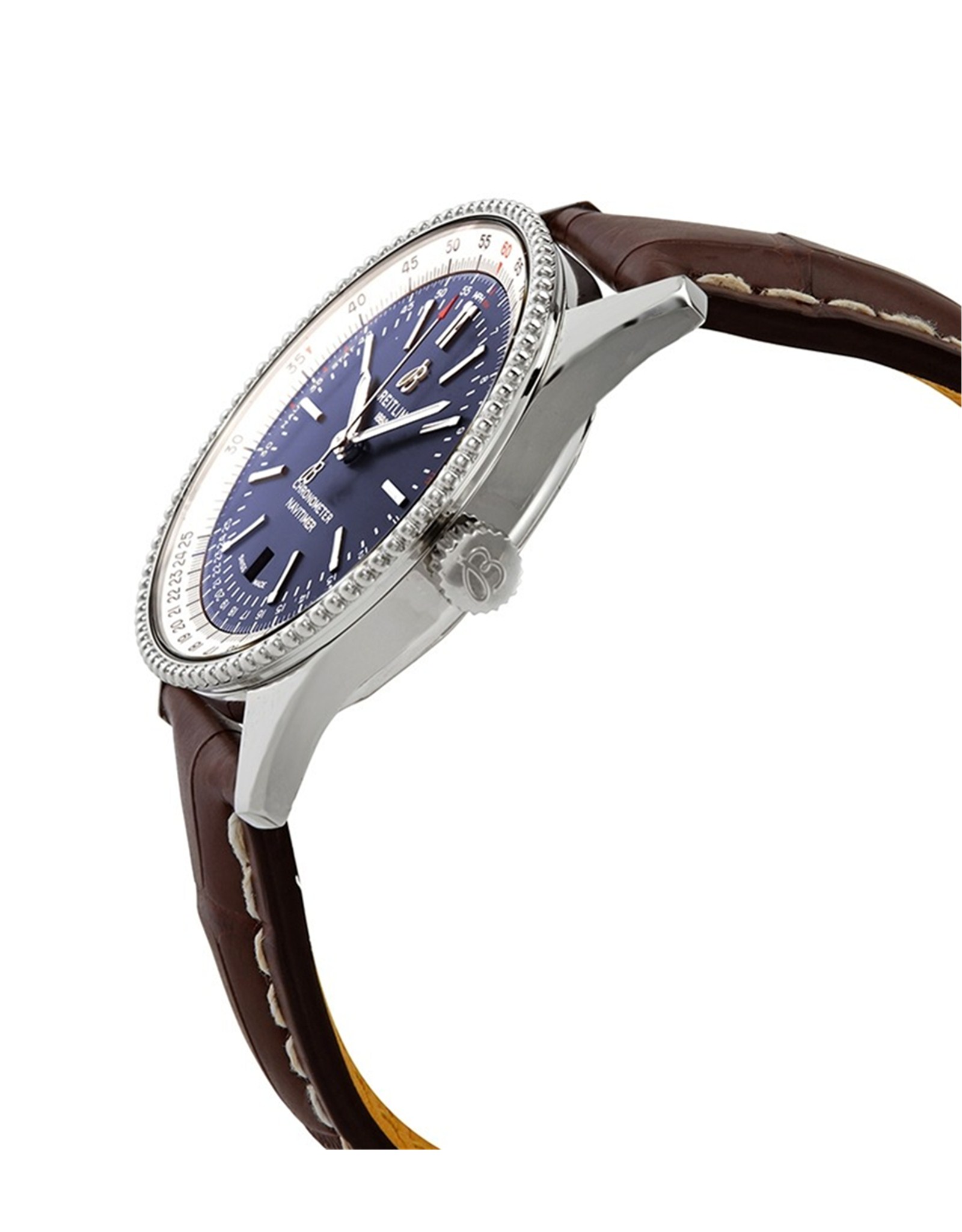 Replica Breitling Navitimer Blue Dial Brown Leather Strap A17326211C1P1