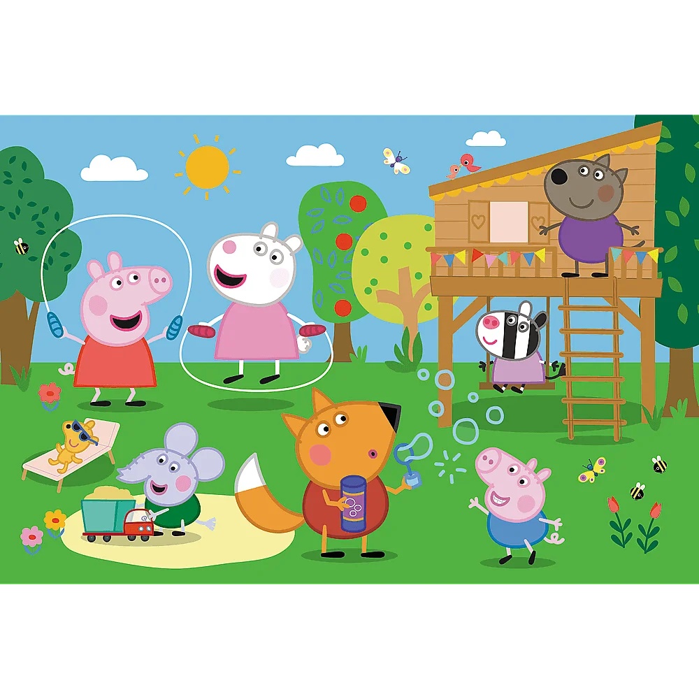 Puzzle 24 Maxi Świnka Peppa Zabawy Na Polanie