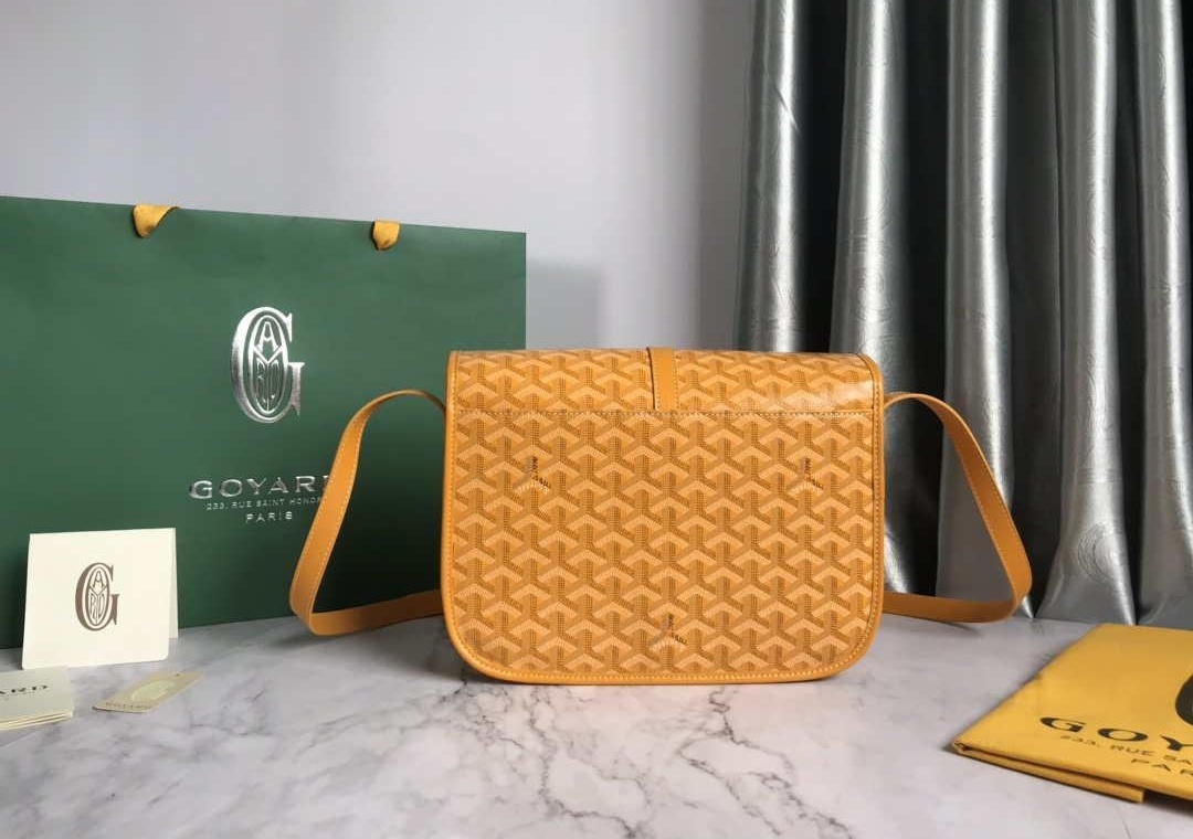 Replica Goyard 2MMLTY01CL01P Belvedere MM Bag GY020183 Yellow