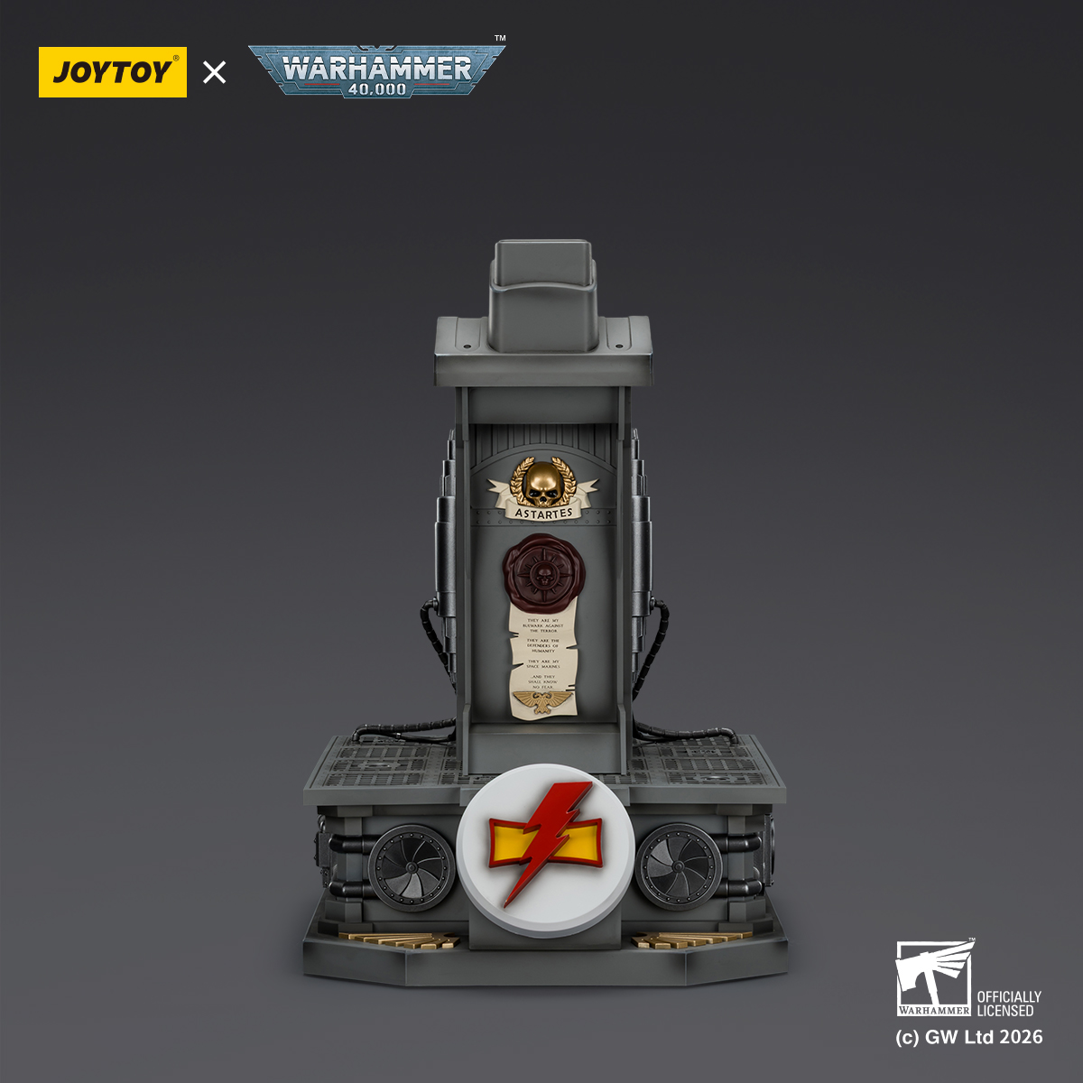 JOYTOY Warhammer 40k 1:1 White Scars MkX Helmet & Display Stand - JOYTOY WORLD