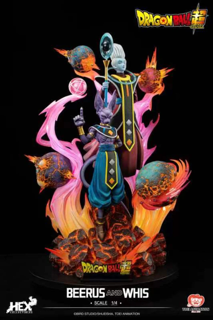 Dragon Ball - Beerus & Whis Licensed | 1:4 Resin Statue | by HEX Collectibles