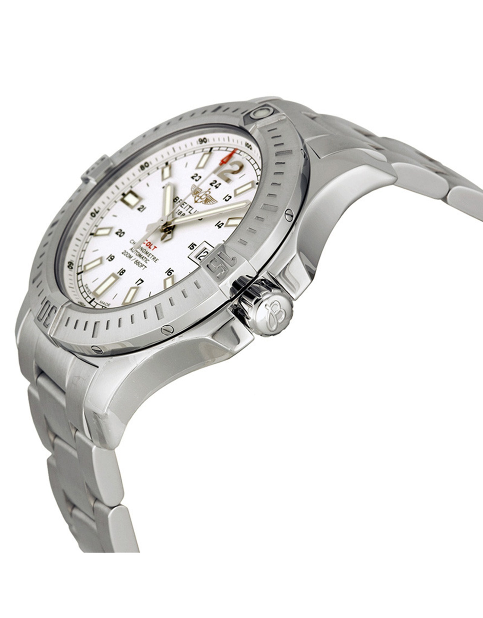 Replica Breitling Colt Silver Dial 24 Hour Markers A1738811 G791SS
