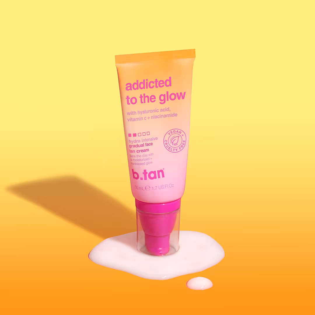 b.tan  Addicted To The Glow Gradual Tan Face Cream