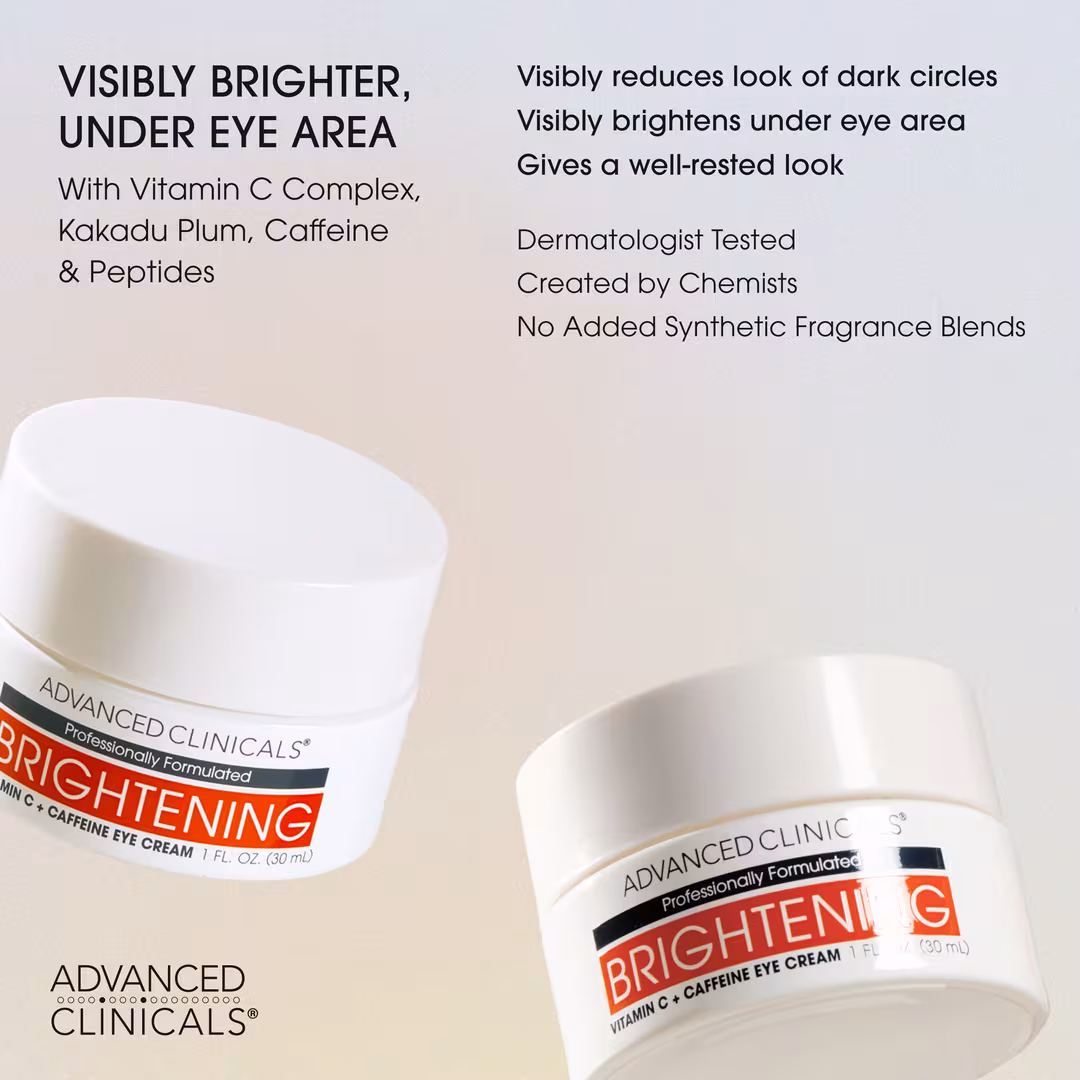Advanced Clinicals  Brightening Vitamin C + Caffeine Eye Cream