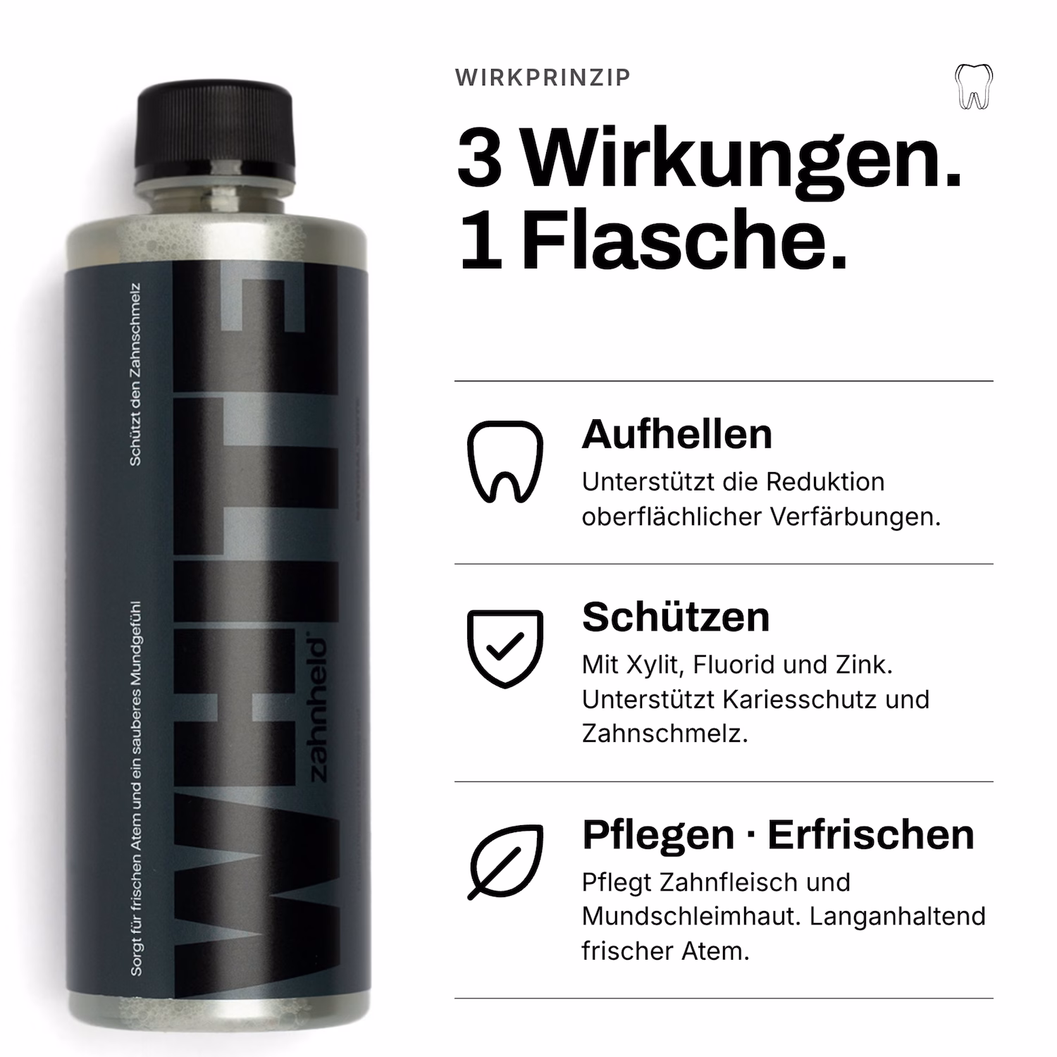 Mundspülung Natural White  - Whitening und Pflege